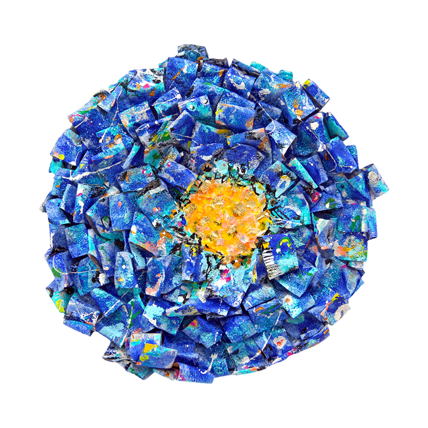 Atlantic Blue Discdelight – Sabeth Holland Ausstellung Galerie Kunsthaus Rapp 2024 "no limits – Im Bann der Fantasie"