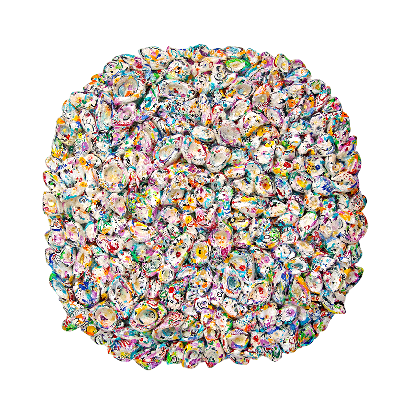 Blooming Snow, Discdelight – Sabeth Holland Ausstellung Galerie Kunsthaus Rapp 2024 "no limits – Im Bann der Fantasie"