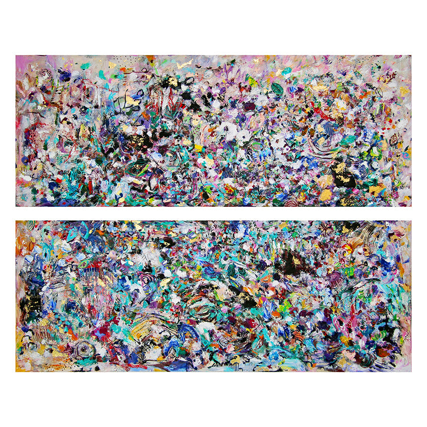 Garden of Love I & II – Sabeth Holland Ausstellung Galerie Kunsthaus Rapp 2024 "no limits – Im Bann der Fantasie"