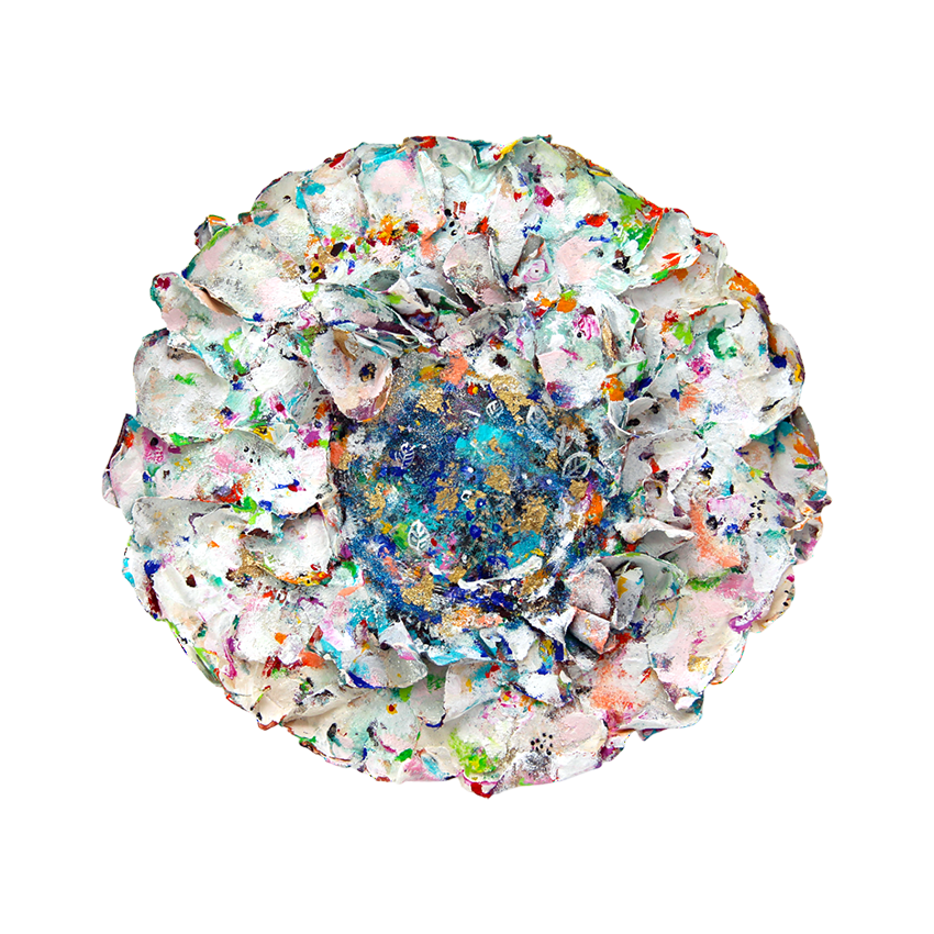 Icy Blue Discdelight – Sabeth Holland Ausstellung Galerie Kunsthaus Rapp 2024 "no limits – Im Bann der Fantasie"