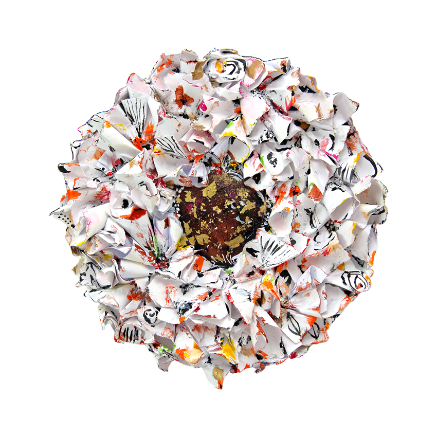 Precious White Discdelight – Sabeth Holland Ausstellung Galerie Kunsthaus Rapp 2024 "no limits – Im Bann der Fantasie"