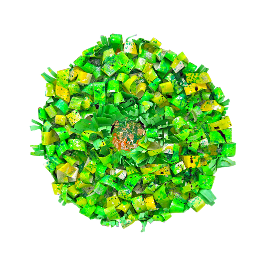 Juicy Green Discdelight – Sabeth Holland Ausstellung Galerie Kunsthaus Rapp 2024 "no limits – Im Bann der Fantasie"