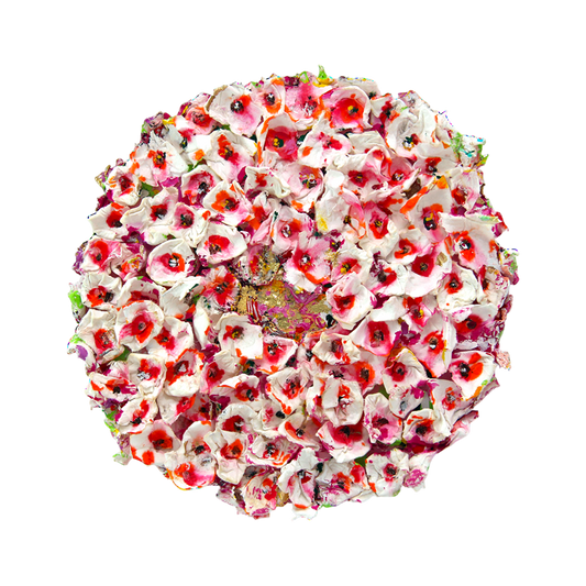 Rosy Blossom Discdelight – Sabeth Holland Ausstellung Galerie Kunsthaus Rapp 2024 "no limits – Im Bann der Fantasie"